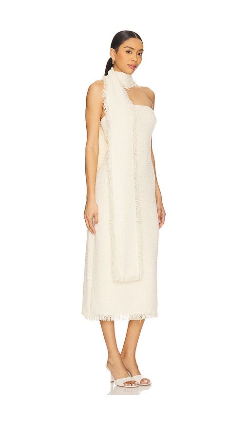 Lott Boucle Midi Dress in Cream. - size M (also in XL, XS) - SEROYA - Modalova
