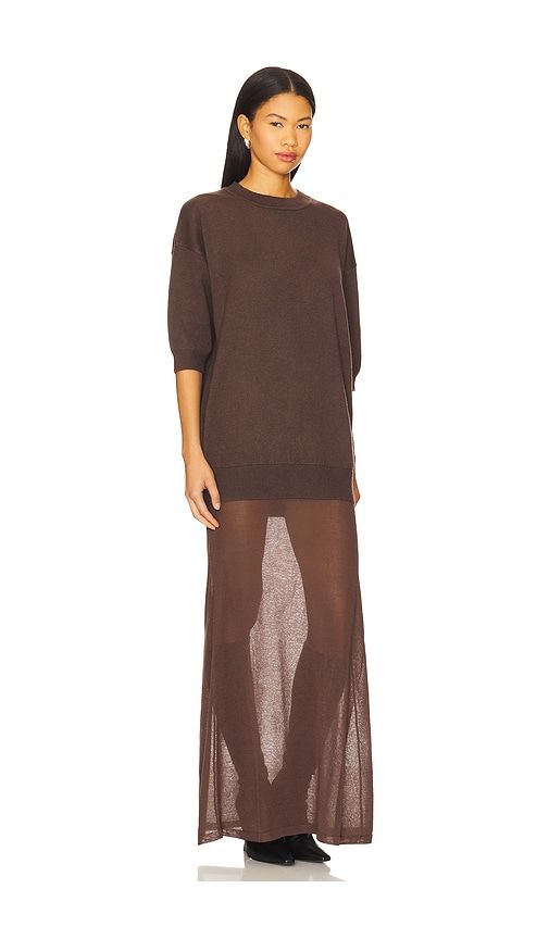 Arwen Maxi Dress in Chocolate. - size M (also in S, XS) - SEROYA - Modalova