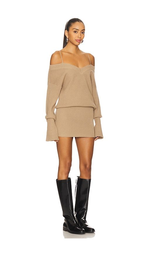 Barbara Dress in Beige. - size M (also in S, XL) - SEROYA - Modalova
