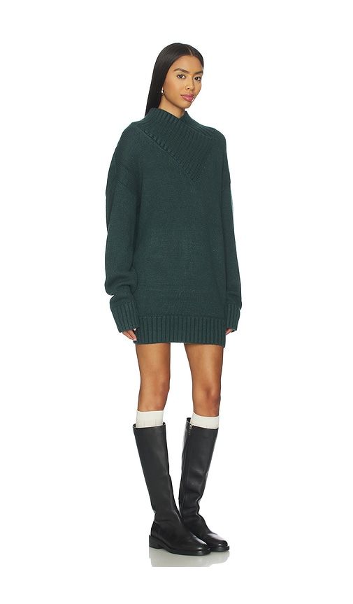 Dessa Chunky Sweater Dress in Dark Green. - size M (also in XS) - SEROYA - Modalova
