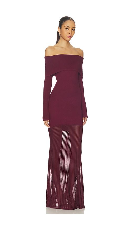 Isotta Dress in Burgundy. - size M (also in S, XS) - SEROYA - Modalova