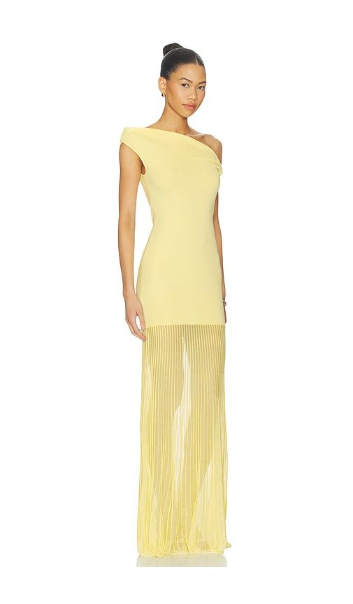Maxime Dress in Yellow. - size L (also in M, S, XS) - SEROYA - Modalova