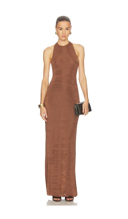 Dove Maxi Dress in Brown. - size M (also in S) - SEROYA - Modalova