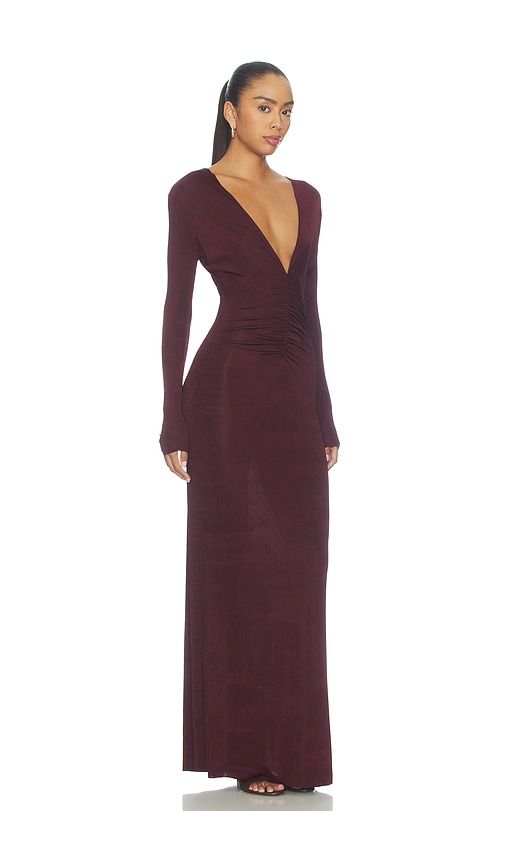Ebony Maxi Dress in Purple. - size L (also in M, S, XS) - SEROYA - Modalova