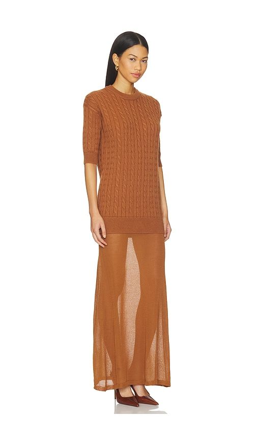 Arwen Maxi Dress in Tan. - size XS (also in S, M, L, XL) - SEROYA - Modalova