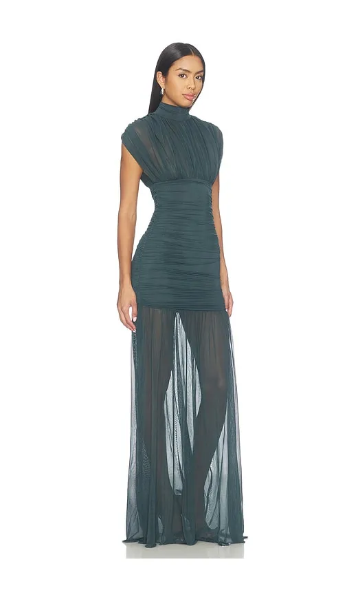 Irit Mesh Dress in Green. - size L (also in M, S, XS, XXS) - SEROYA - Modalova