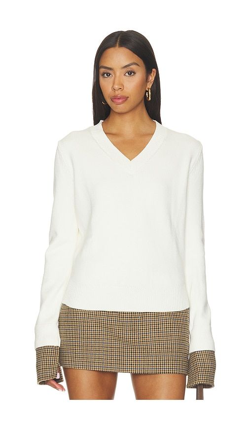 Maia Knit Sweater in White. - size M (also in XL) - SEROYA - Modalova