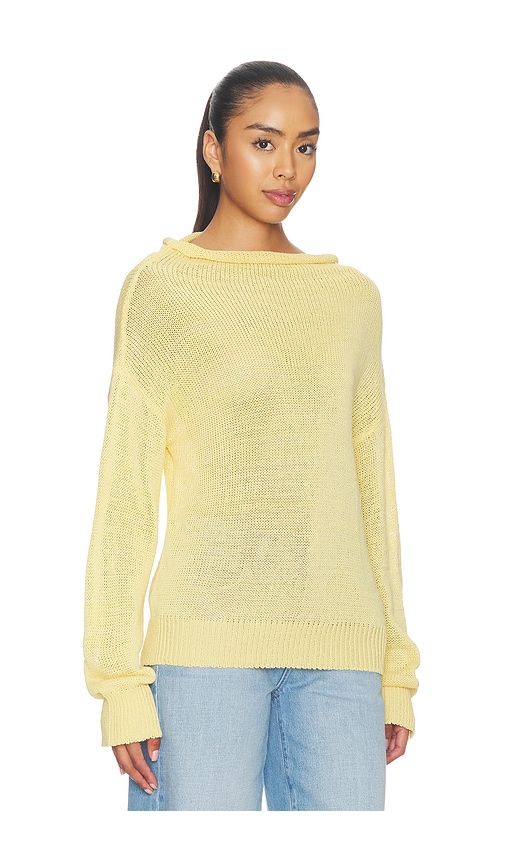 Oro Knit Sweater in Yellow. - size M (also in S, XS) - SEROYA - Modalova
