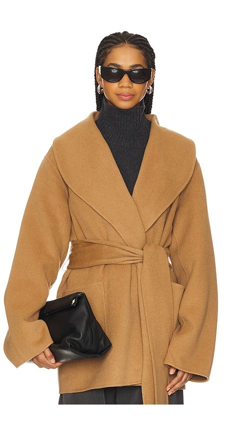 Dulcetta Wool Coat in Tan. - size M (also in XL) - SER.O.YA - Modalova