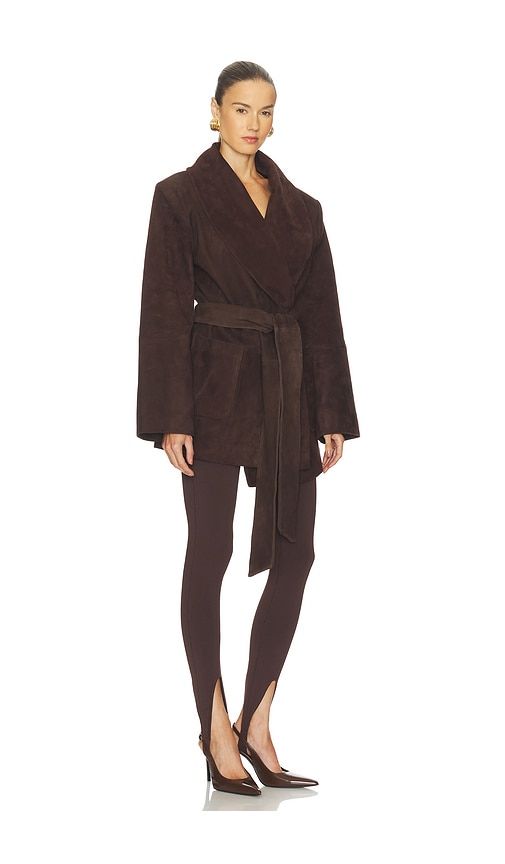 Chandra Suede Jacket in Brown. - size M (also in XL) - SEROYA - Modalova