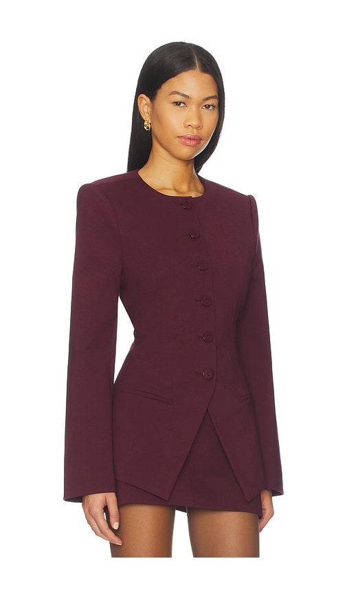 Susanna Blazer in Wine. - size S (also in XS) - SEROYA - Modalova