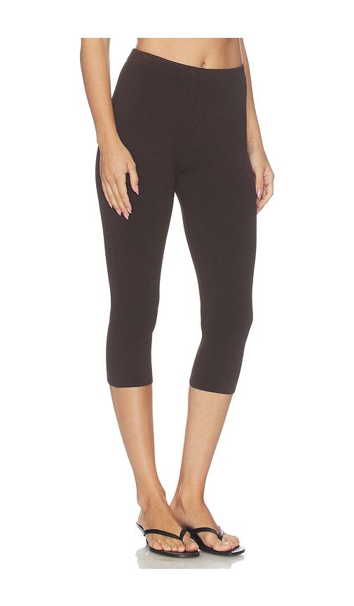 Petra Knit Capri Pant in Brown. - size M (also in XL) - SEROYA - Modalova