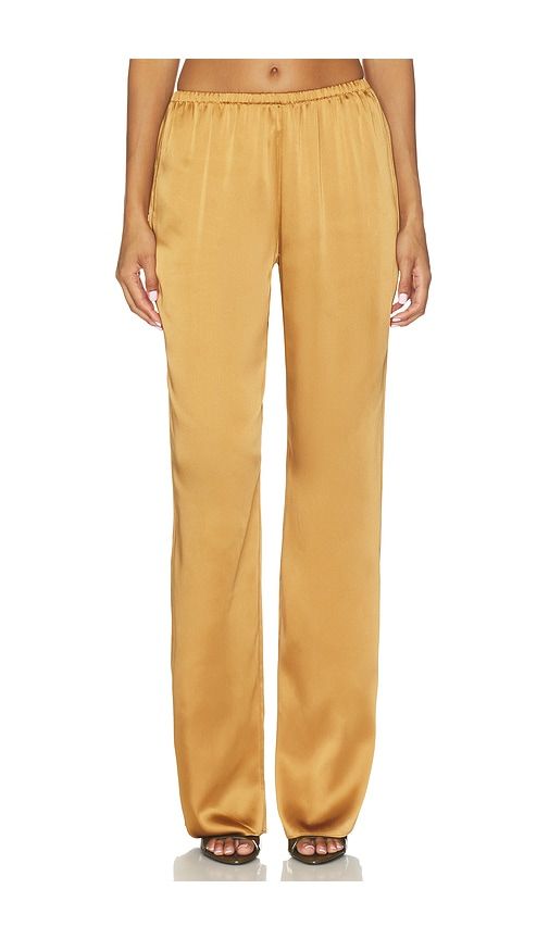 Lillian Satin Pant in Yellow. - size M (also in S, XL, XS, XXS) - SEROYA - Modalova