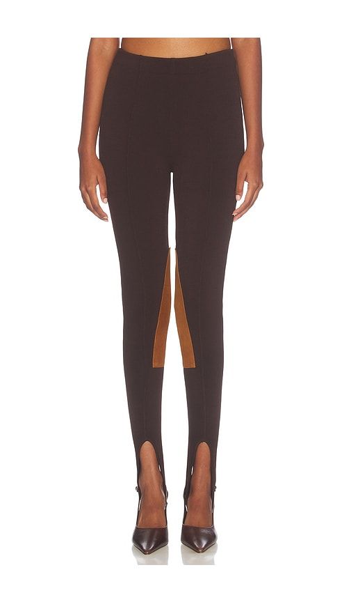 Kelsey Stirrup Legging in Chocolate. - size L (also in M, S, XL, XS, XXS) - SEROYA - Modalova