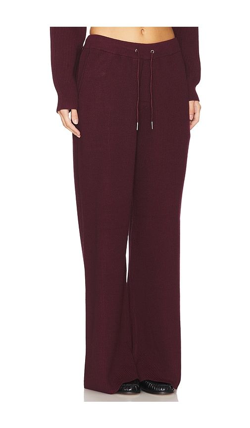 Camila Sweatpant in Wine. - size S (also in XS) - SEROYA - Modalova