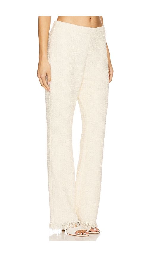 Shar Boucle Pant in Cream. - size L (also in M, S, XL, XS) - SEROYA - Modalova