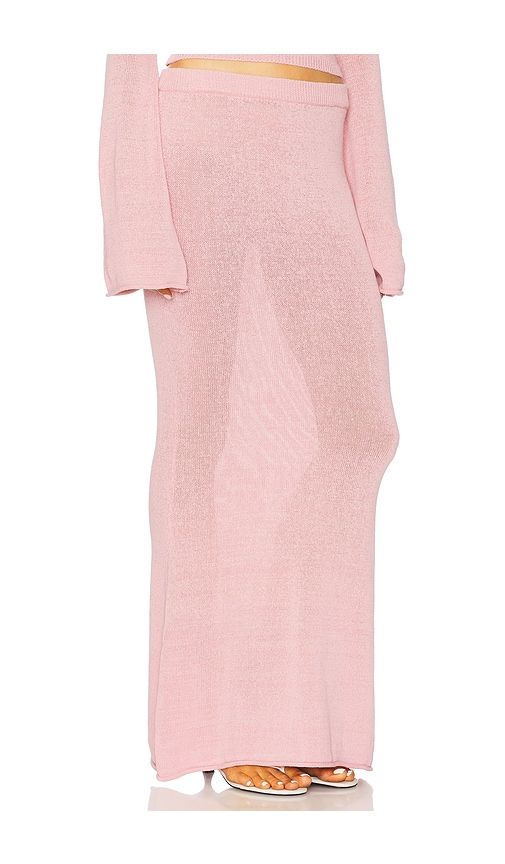 Kora Maxi Skirt in Blush. - size M (also in S, XS) - SEROYA - Modalova