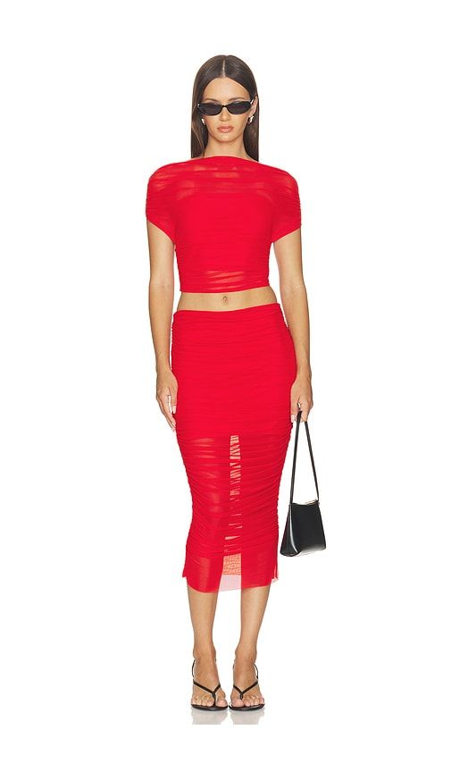 Maja Mesh Skirt in . Size M. Also in S, XL, XS, XXS - SEROYA - Modalova