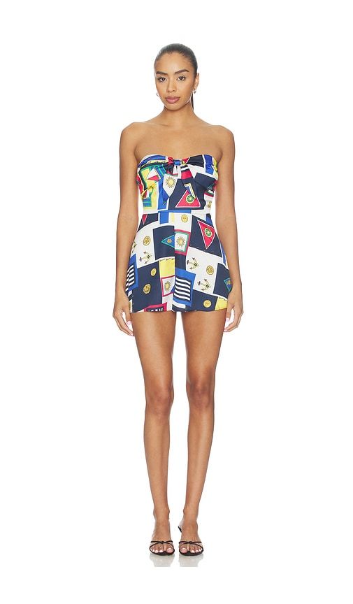 Laurell Romper in Blue. - size L (also in M, XS) - SEROYA - Modalova