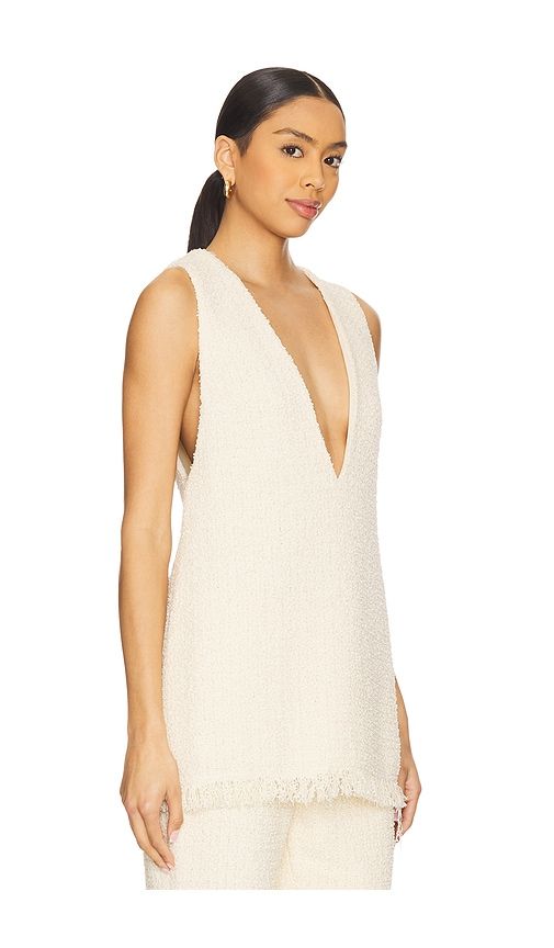Gav Boucle Top in Cream. - size L (also in M, S, XL, XS) - SEROYA - Modalova