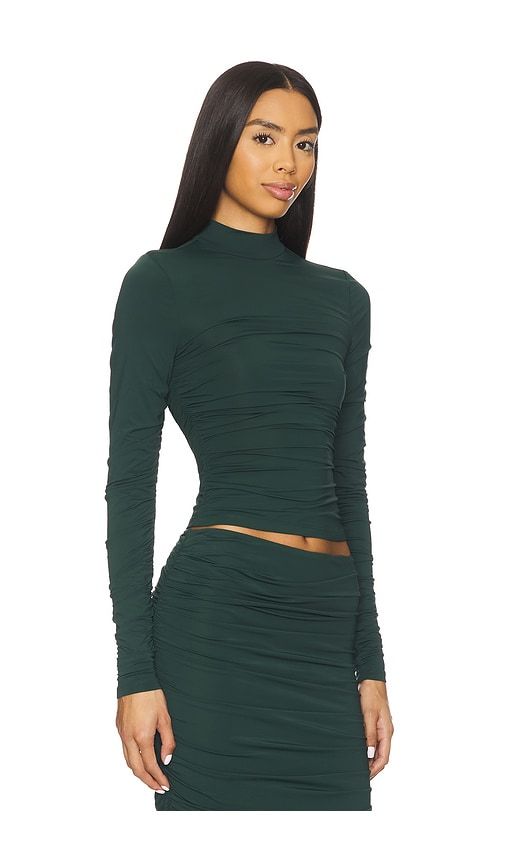 Dulcie Ruched Top in Dark Green. - size M (also in S, XS, XXS) - SEROYA - Modalova
