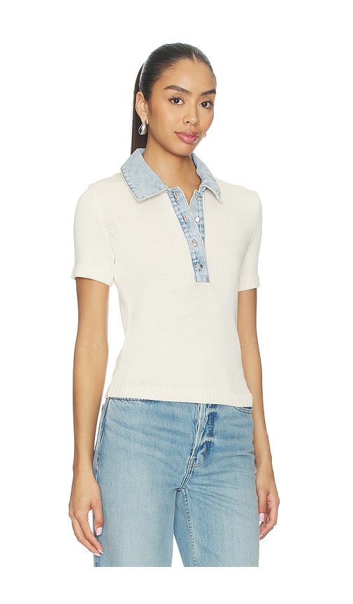 Erika Knit Top in Ivory. - size L (also in M, S, XS) - SEROYA - Modalova