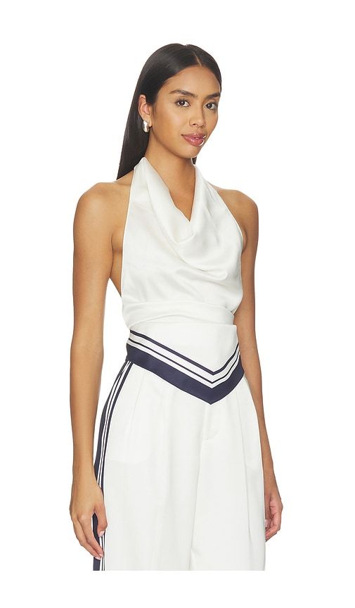 Nicola Satin Top in White. - size M (also in S, XS, XXS) - SEROYA - Modalova