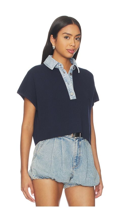 Corsa Top in Navy. - size L (also in M, S) - SEROYA - Modalova