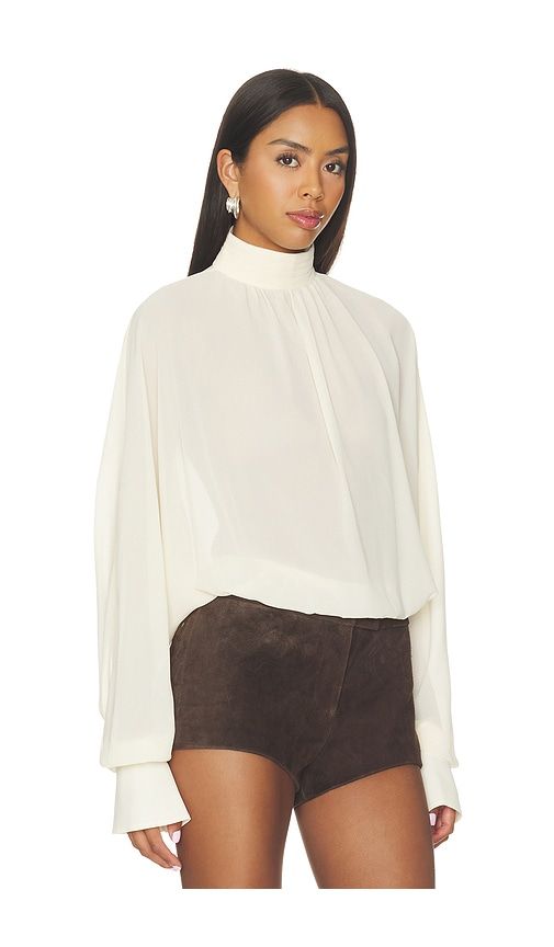 Farran Blouse in Ivory. - size L (also in M, S, XS, XXS) - SEROYA - Modalova