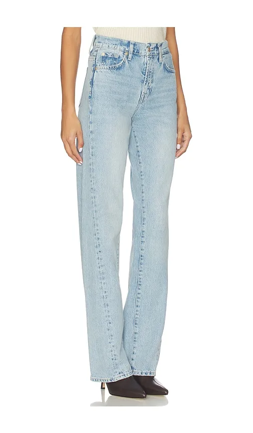 Twisted Inseam Tess Trouser Jeans in BLue. - size 23 (also in 26) - 7 For All Mankind - Modalova