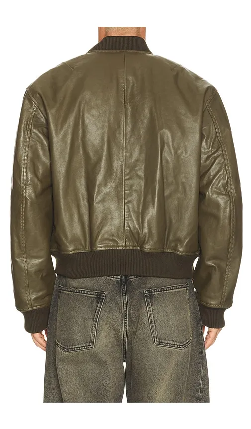 Leather Flight Jacket in . - size 46 (also in 48, 50, 52, 54) - Sunflower - Modalova