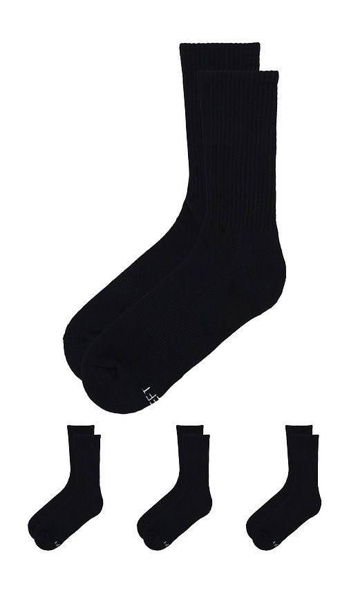 Tube Crew Sock 3 Pack in Black. - size L (also in M) - SKIMS - Modalova