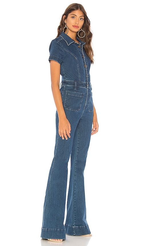 Everhart Jumpsuit in Blue. - size L (also in XL) - Show Me Your Mumu - Modalova
