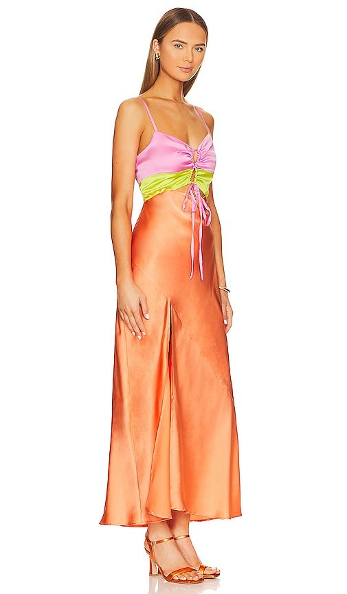 Calloway Cut Out Dress in Tangerine. - size L (also in M, S) - Show Me Your Mumu - Modalova