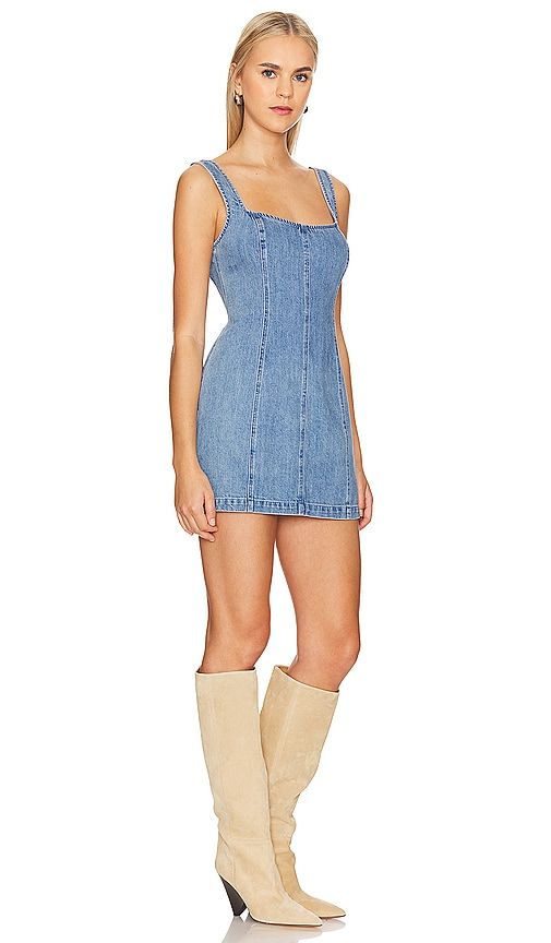 Steph Mini Dress in Denim-Medium. - size L (also in M, XL) - Show Me Your Mumu - Modalova