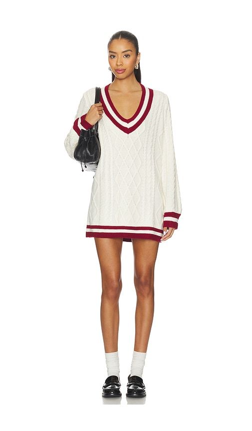 Tailgate Sweater Dress in White. - size L (also in M, S, XL, XS) - Show Me Your Mumu - Modalova