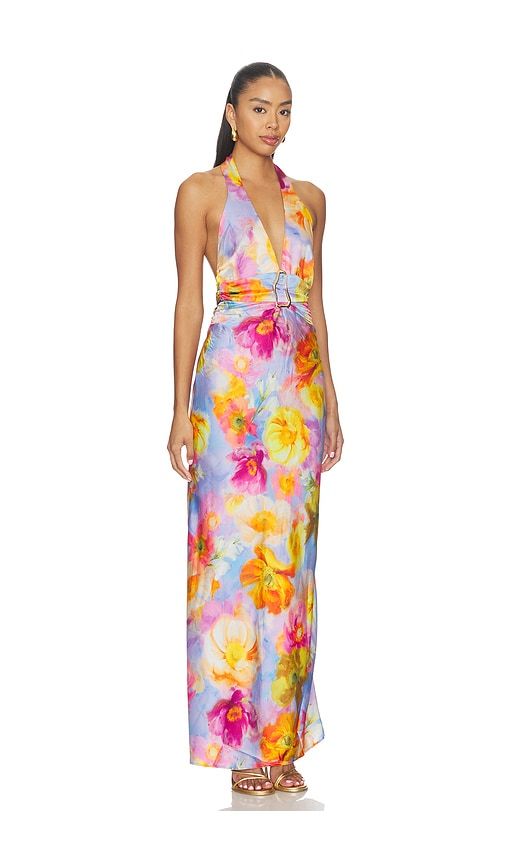 Deep V Maxi Dress in Pink. - size L (also in S, XS) - Show Me Your Mumu - Modalova