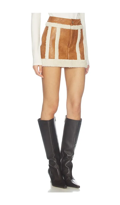 Laurel Canyon Skort in Brown. - size L (also in M, S, XS) - Show Me Your Mumu - Modalova