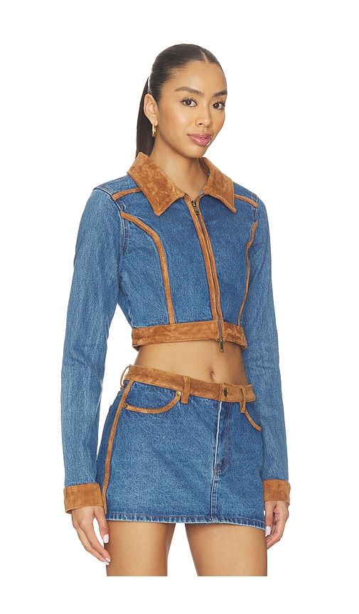 Dawson Jacket in Blue. - size L (also in M, S, XS) - Show Me Your Mumu - Modalova