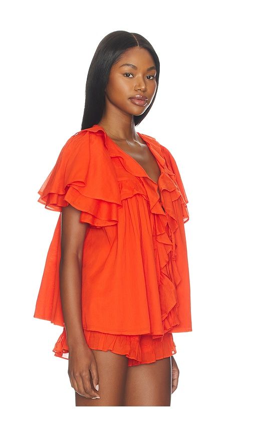 Rosalie Ruffle Top in Red. - size M (also in XS) - Show Me Your Mumu - Modalova