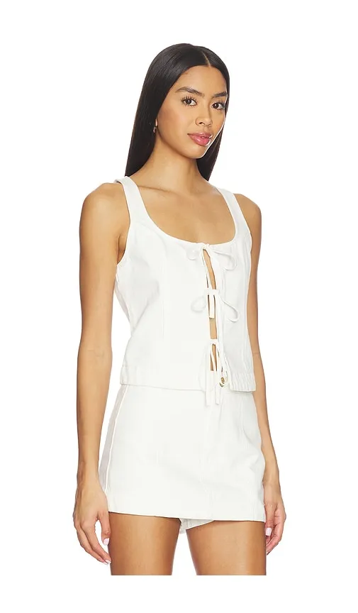Lena Tie Tank in White. - size M (also in S, XS) - Show Me Your Mumu - Modalova