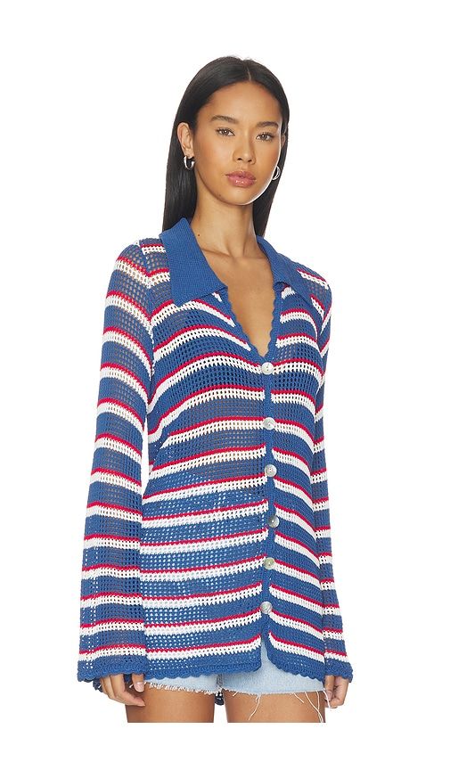 Button Up Coverup in Blue. - size M (also in S) - Show Me Your Mumu - Modalova