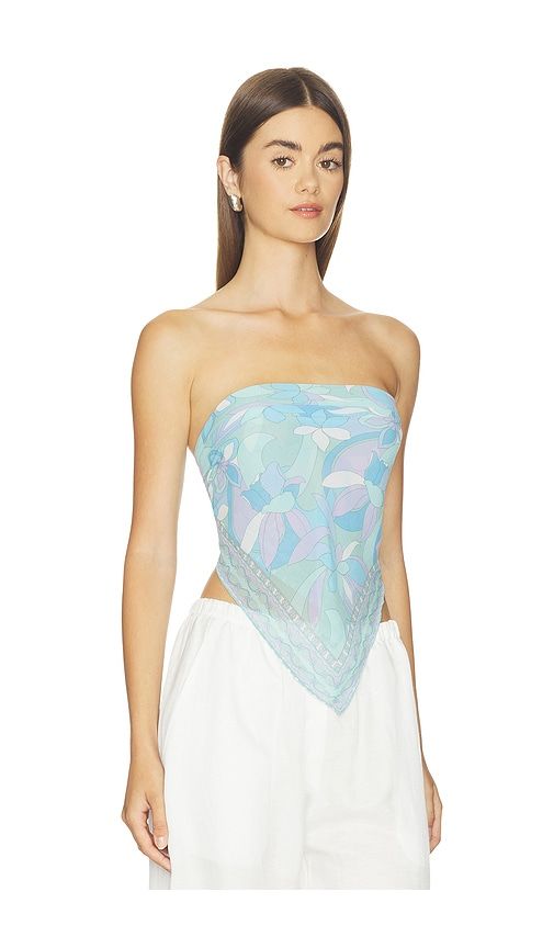 Everyday Scarf Top in Blue - Show Me Your Mumu - Modalova