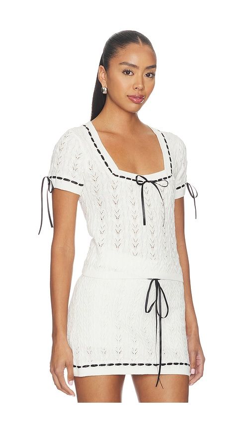 Simone Top in Ivory. - size L (also in M, S, XL, XS) - Show Me Your Mumu - Modalova
