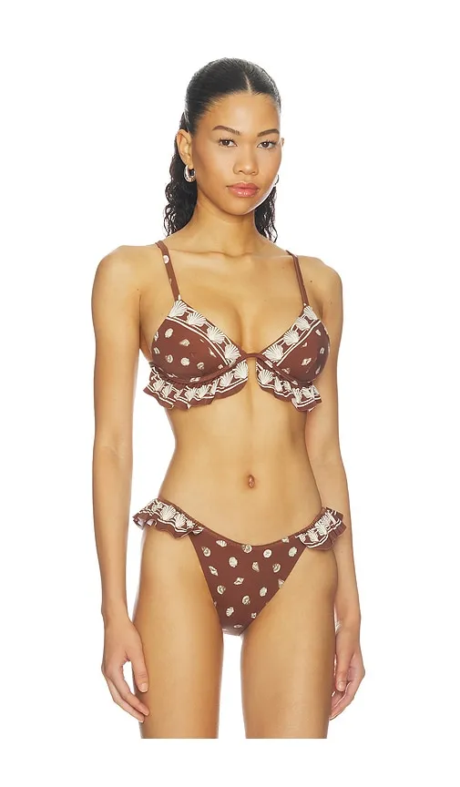 Milos Bikini Top in Brown. - size M (also in XS) - Show Me Your Mumu - Modalova