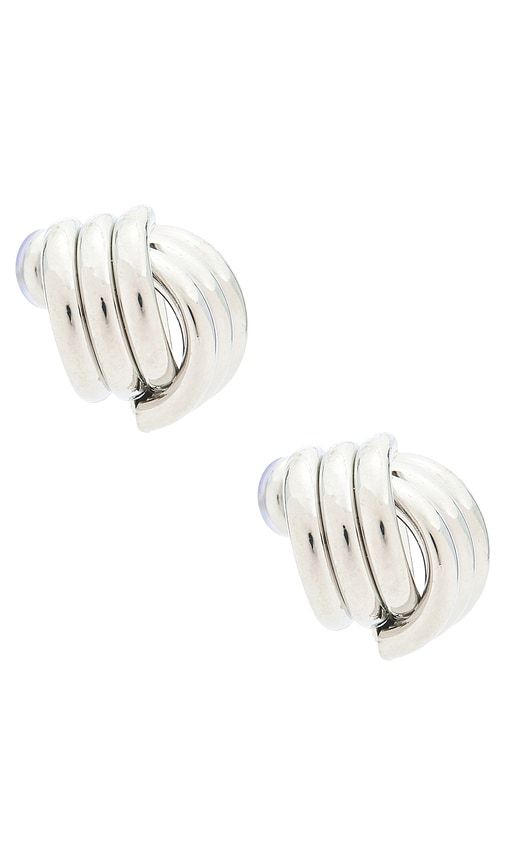 X REVOLVE Knot Earrings in Metallic - SHASHI - Modalova