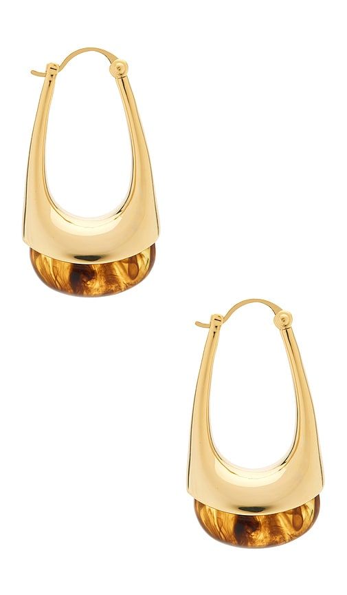 X REVOLVE Elysee Hoop in Metallic - SHASHI - Modalova