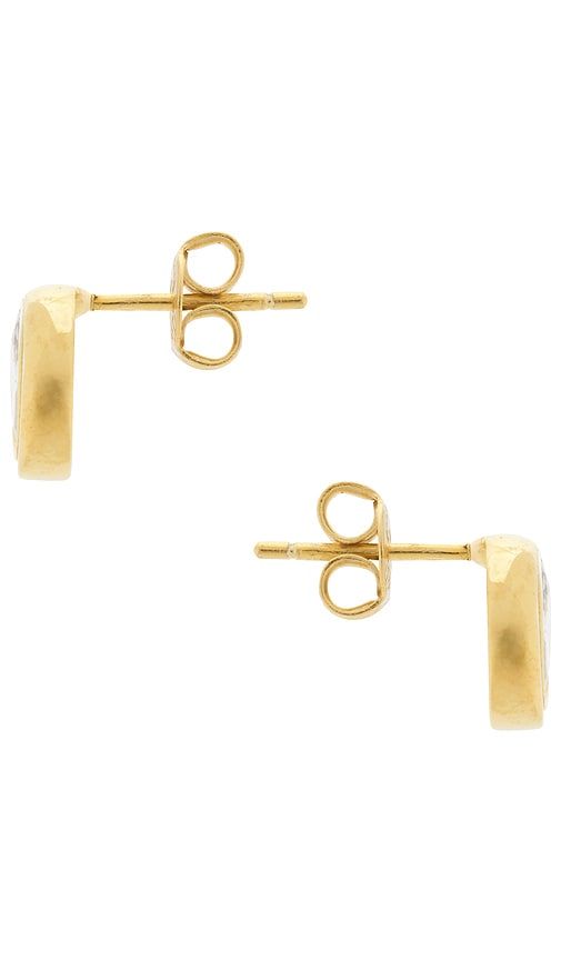 Regan Stud Earring in Metallic - SHASHI - Modalova
