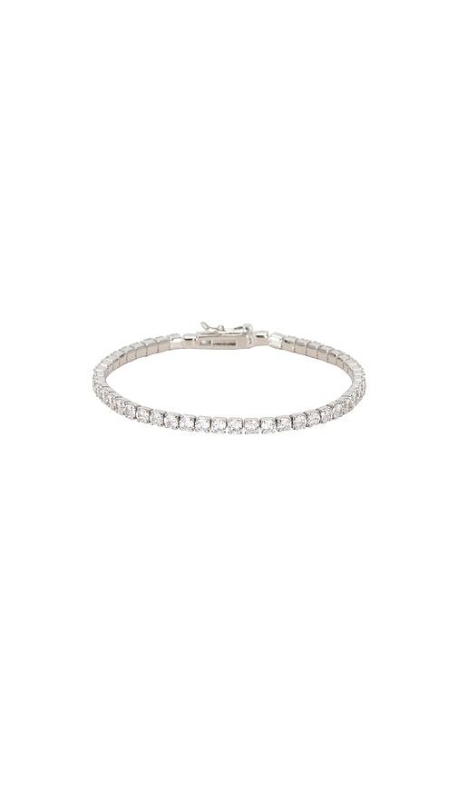 The Line Tennis Bracelet in Metallic - SHASHI - Modalova