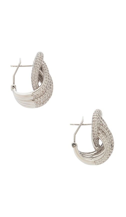 Margaux Pave Earring in Metallic - SHASHI - Modalova